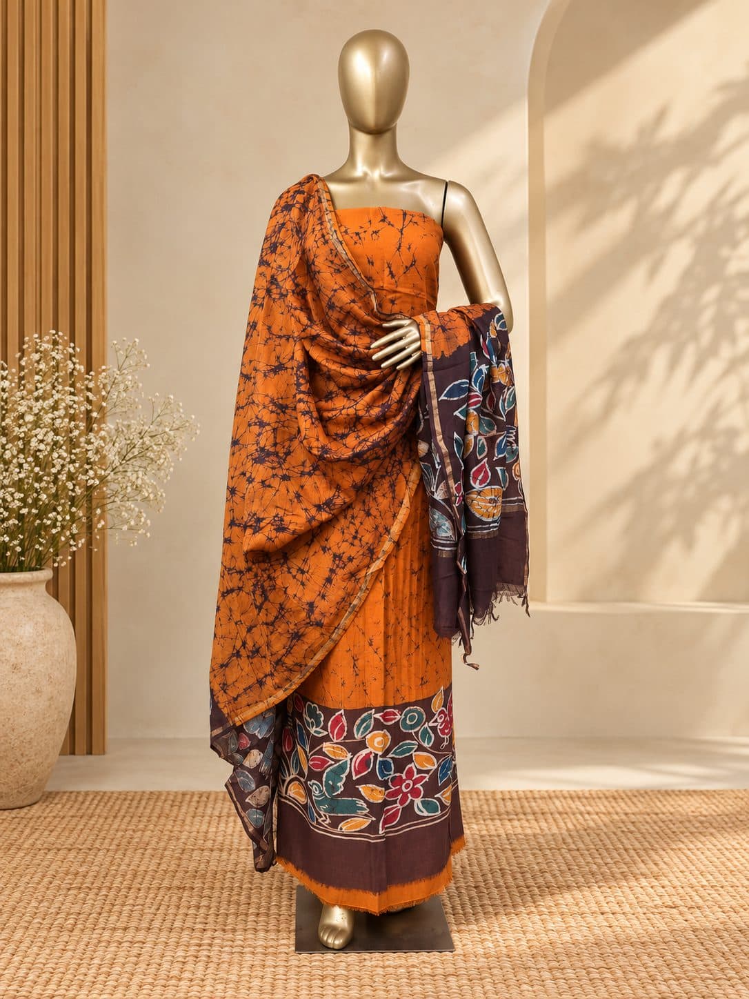 Maheshwari Kurta with maheshwari duppatta & bottom